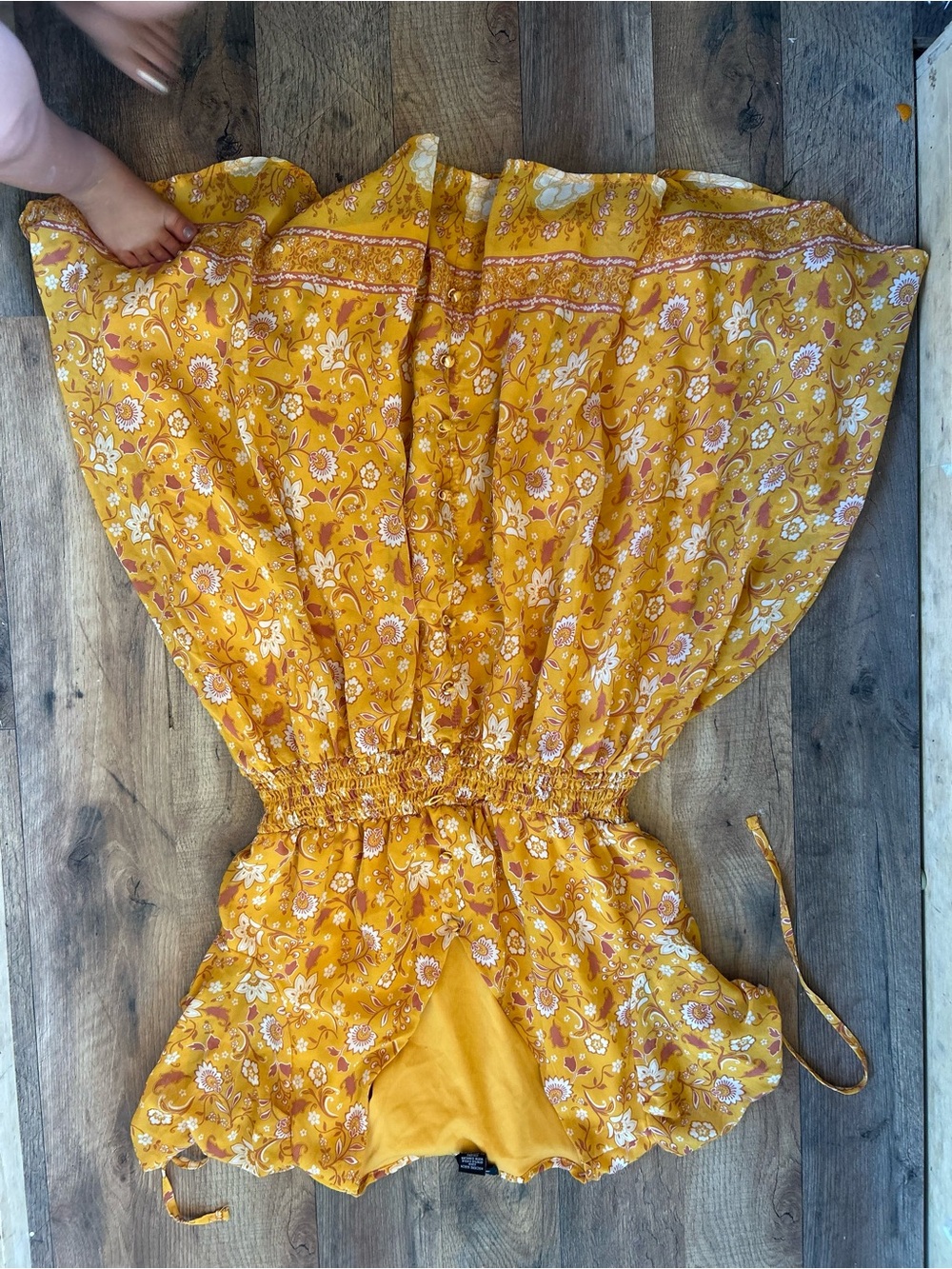 Justify Yellow Floral Mini Dress